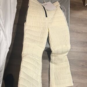 Cream Wide Leg Pants